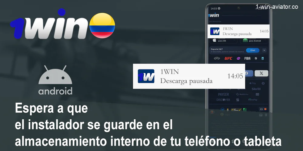 Descarga la app 1Win en tu dispositivo android