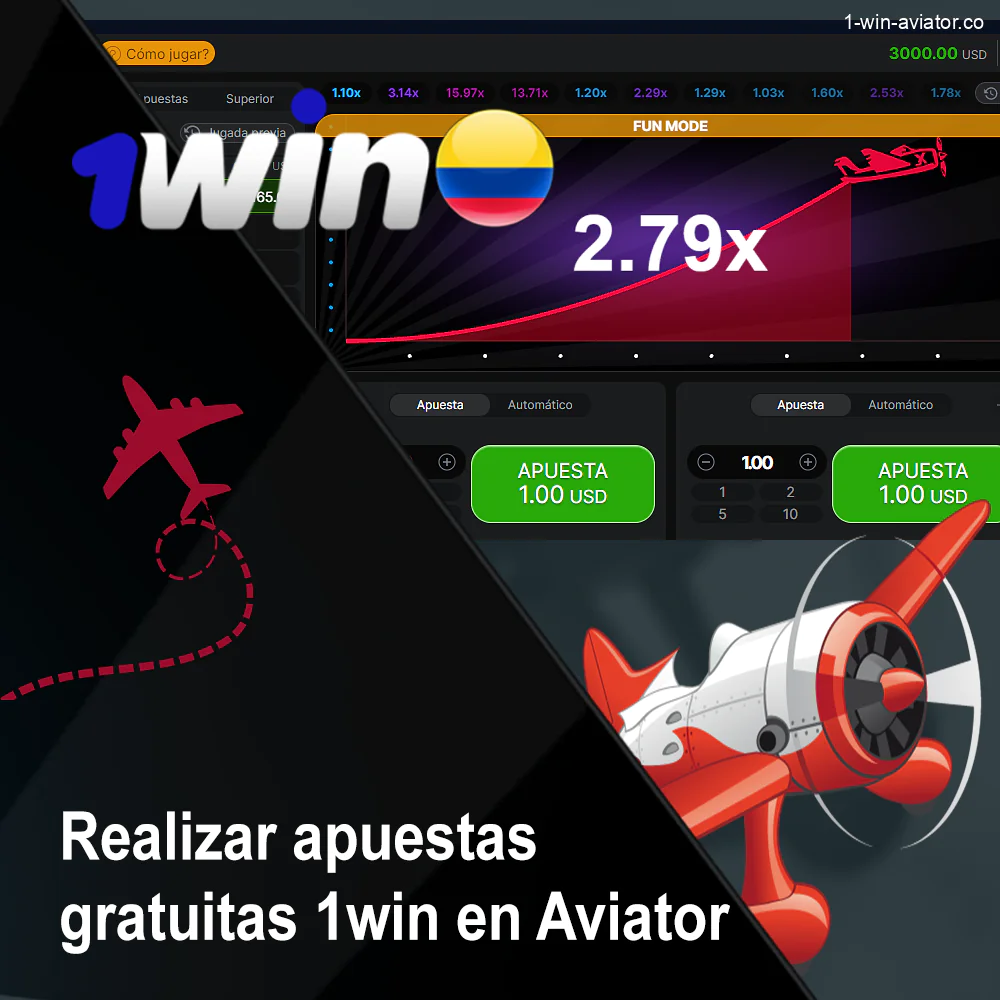 Apuestas en 1Win Aviator demo game para colombianos